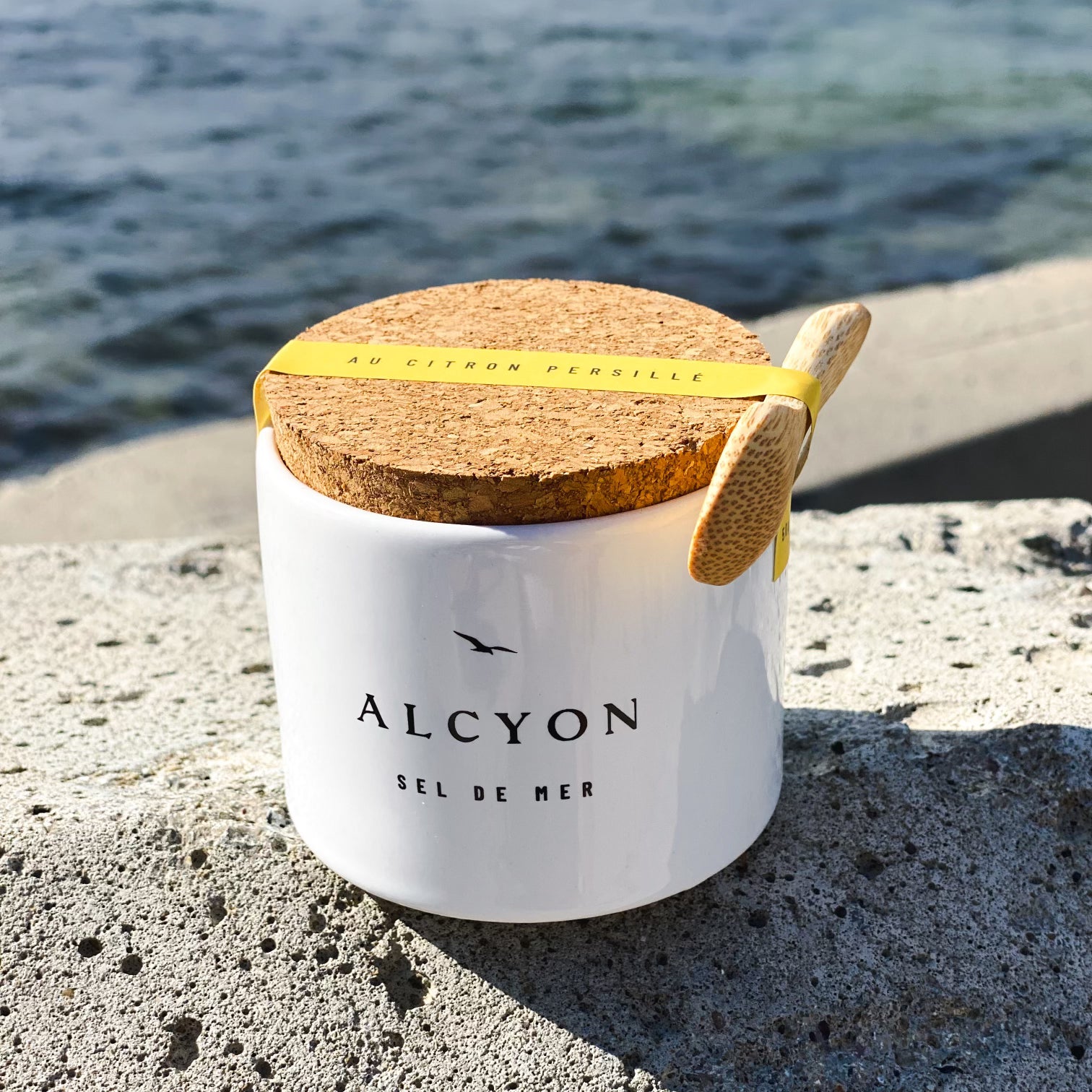 Main de sel au Citron Persillé - Céramique (50g de sel inclus)