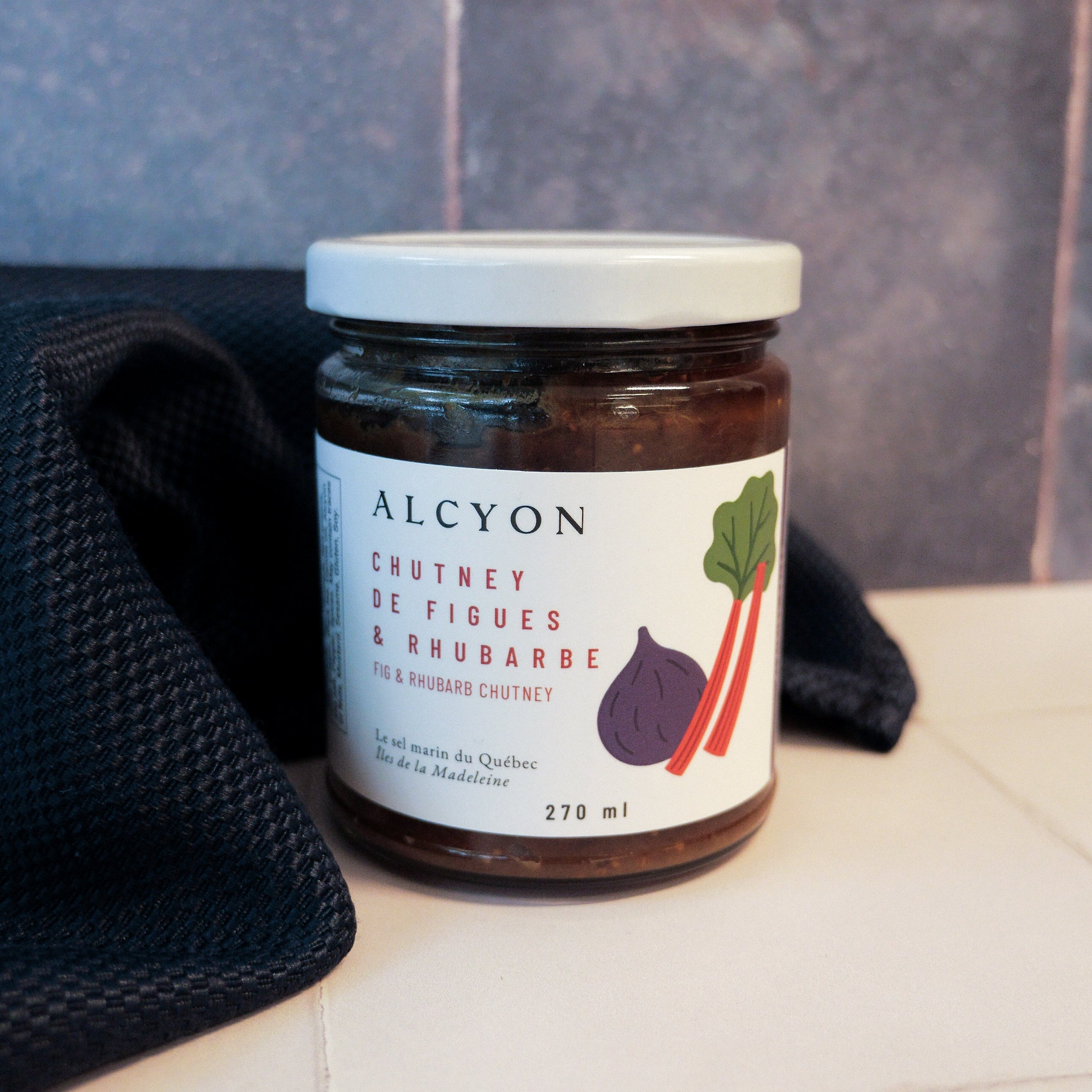 Chutney de figues & rhubarbe - Panier