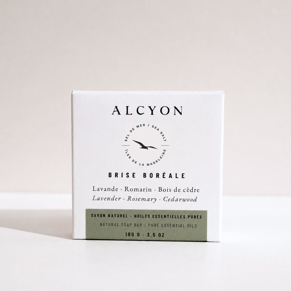 Coffret rituel marin — Porte-savon grège